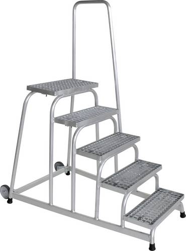 Günzburger Steigtechnik MUNK 51025 Aluminium Treppe Arbeitshöhe (max.): 3m Silber 20kg