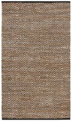 SAFAVIEH Vintage Leather Muzeyyen Handmade Leather Striped Area Rug