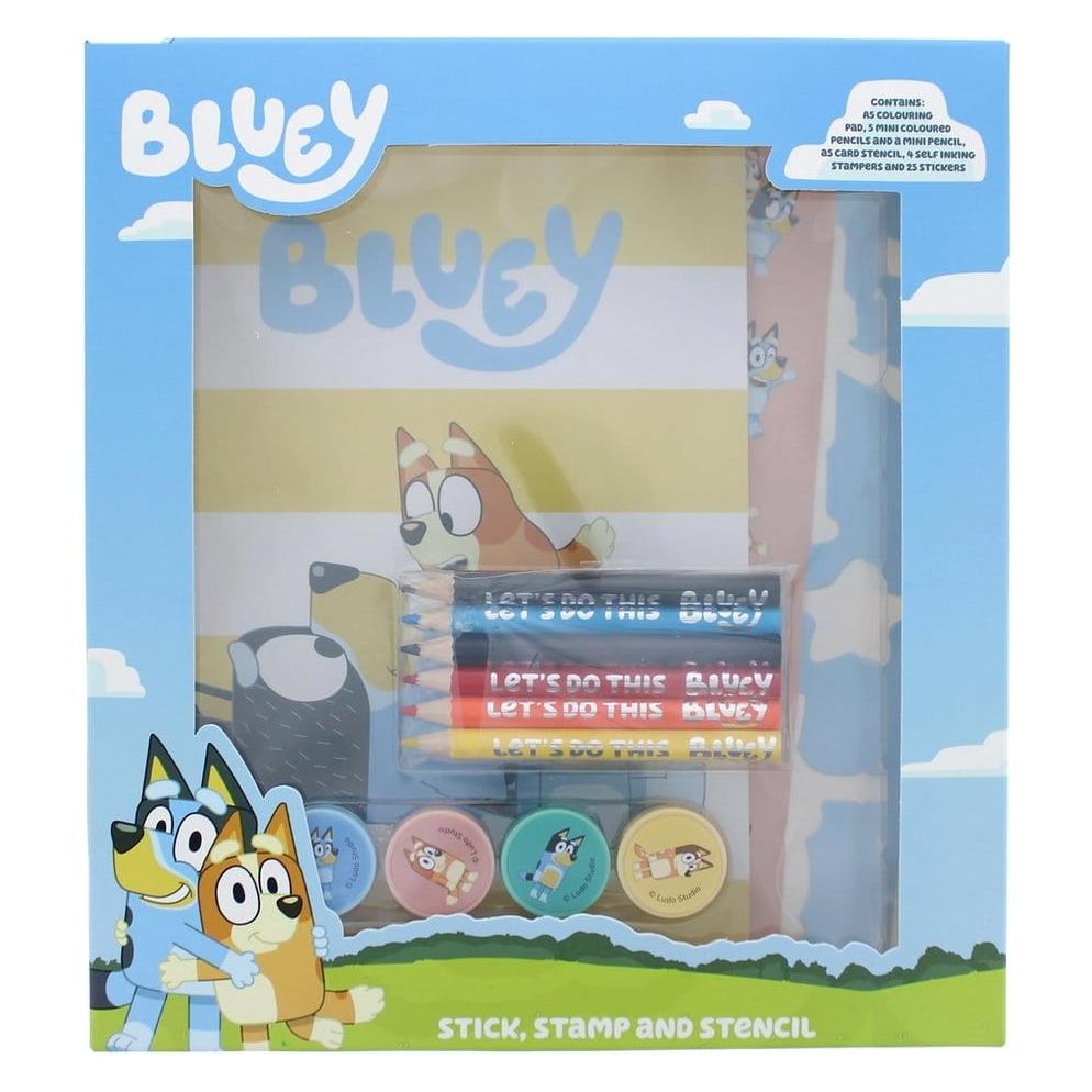 Thumbs Up Bluey Set de coloriage créatif 14 pièces (THUP-BLUE6850)