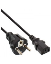 InLine 40er Bulk-Pack Netzkabel Schutzkontakt gerade auf Kaltgerätestecker C13 Kabel Strom/Netzteil 1,5 m (B-16651A)