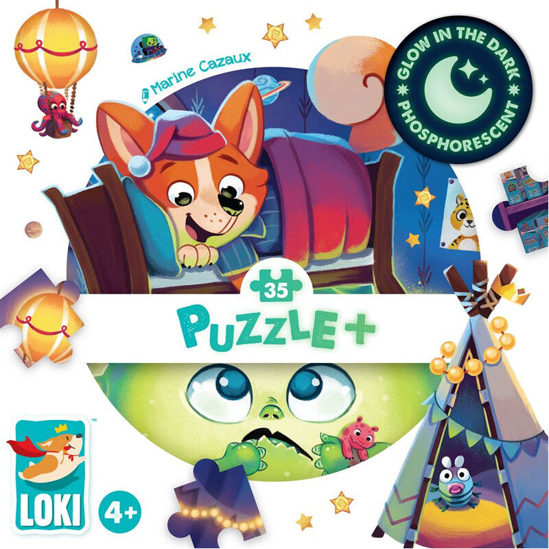 Puzzle+ 35 pcs : LOKI et le Monstre sous le lit