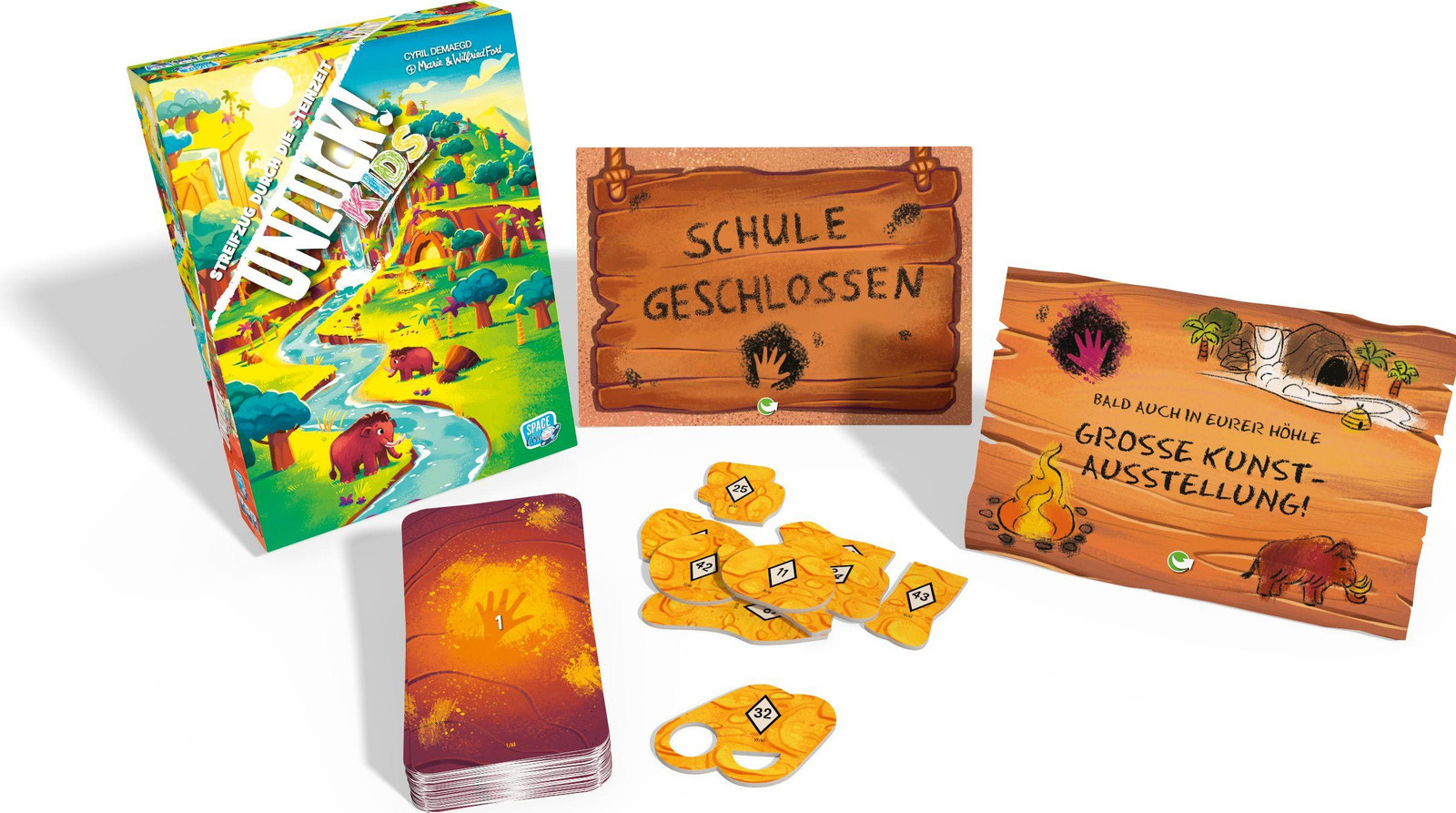 Space Cowboys Unlock! Kids: Steentijd - Coöperatief puzzelspel voor kinderen vanaf 6 jaar, 1-4 spelers