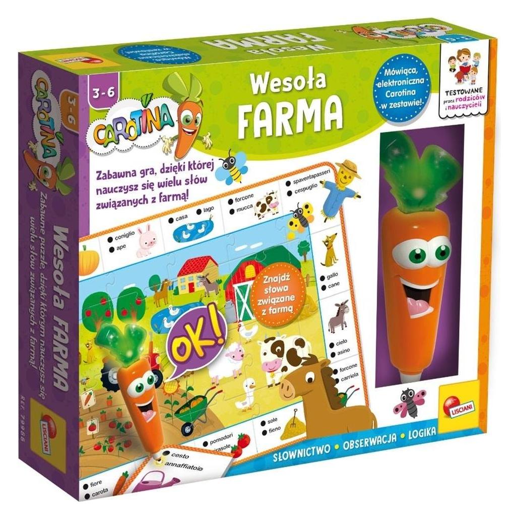 Lisciani Carotina Wesoła Farma mówiąca gra edukacyjna 79988 (304-PL79988)