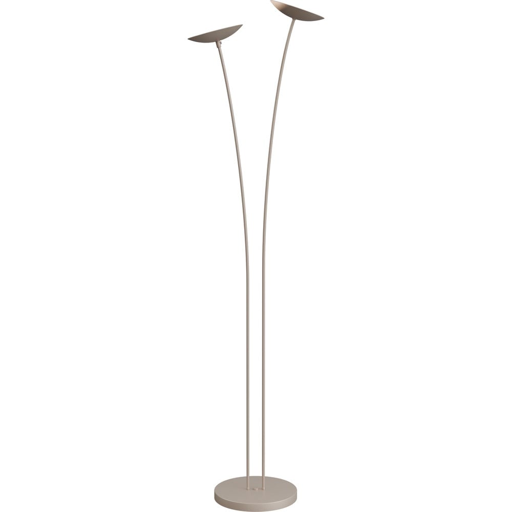 Masterlight Scala Design Vloerlamp 2-lichts beige terra