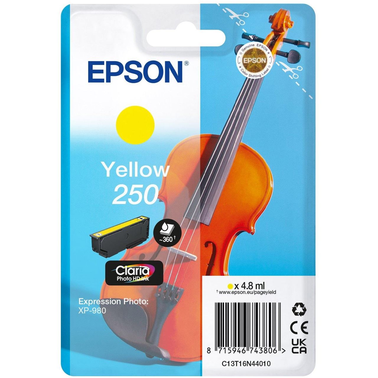 EPSON 250 (Violine) gelb Druckerpatrone
