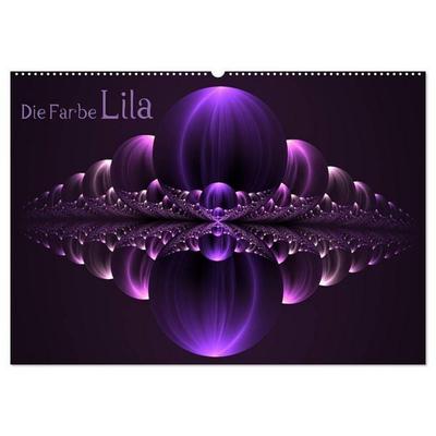 Die Farbe Lila (Wandkalender 2027 DIN A2 quer), CALVENDO Monatskalender