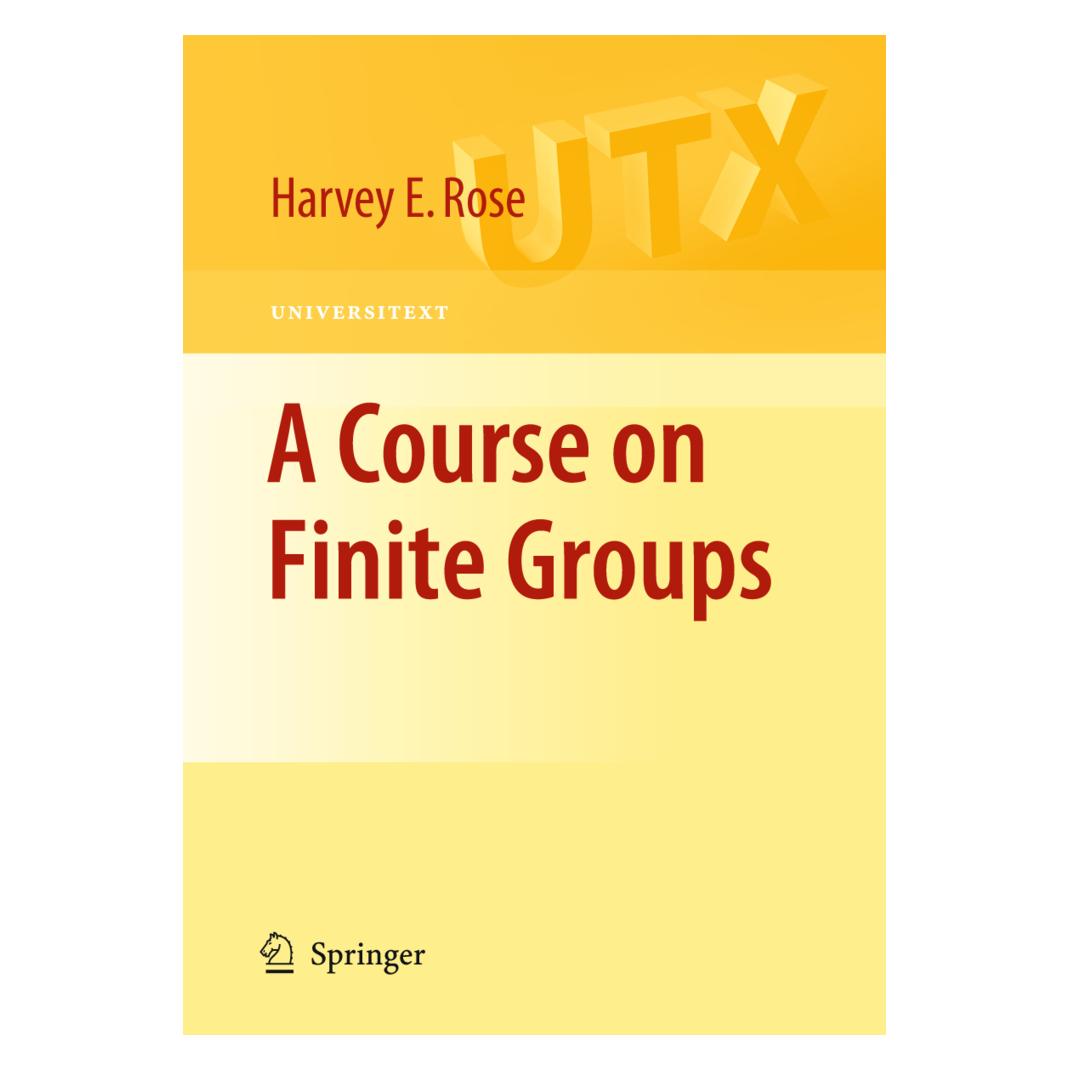 Springer A Course on Finite Groups (Englisch, Softcover, H.E. Rose) (55205178)