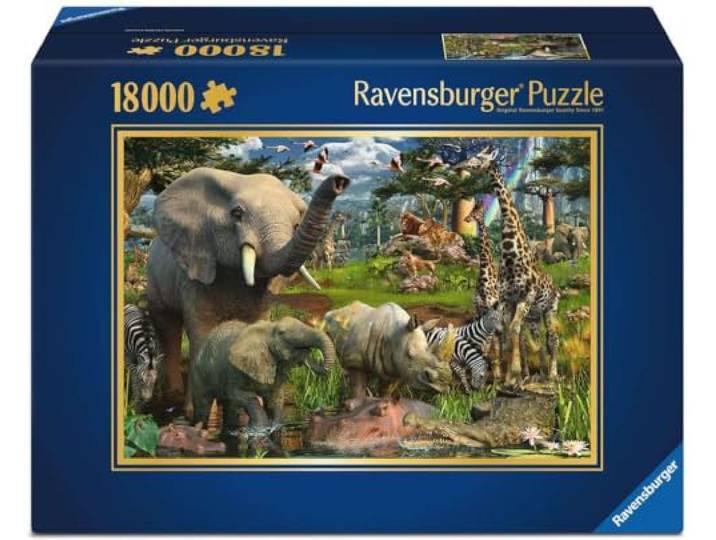 Ravensburger 17823 - David Penfound At the waterhole - 18000 Teile Puzzle (276x192 cm)