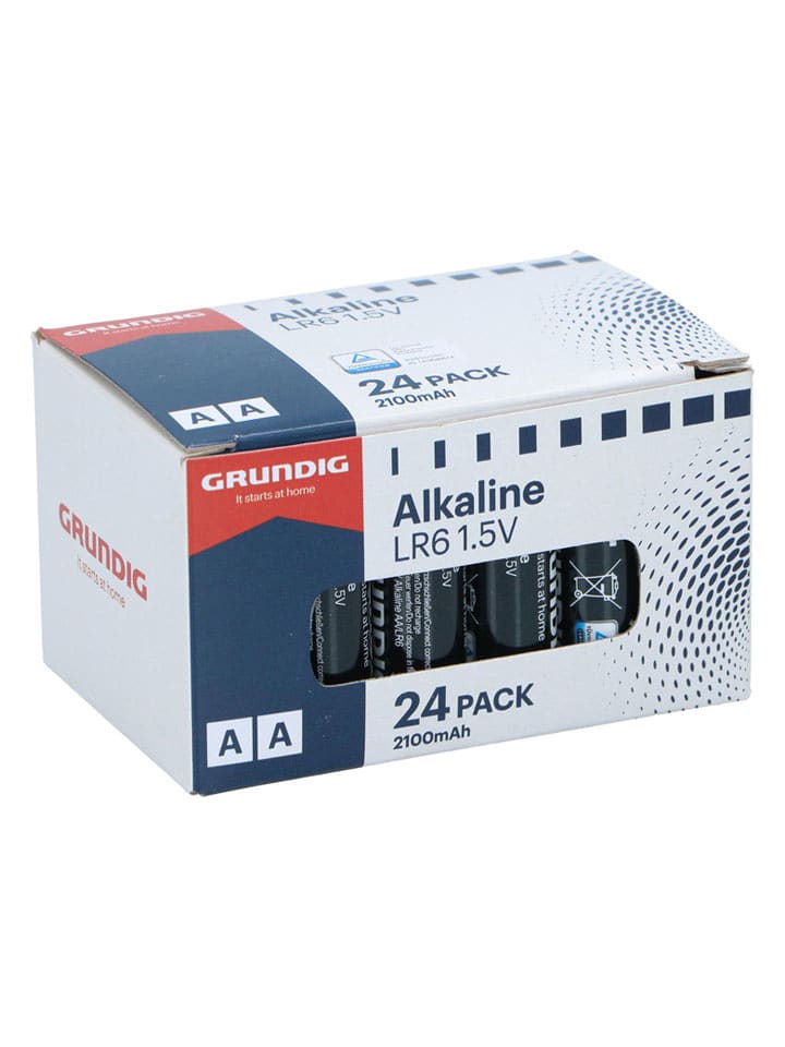 GRUNDIG Alkaline Batterien - AA/LR6 2100mah - 24 Stück - onesize