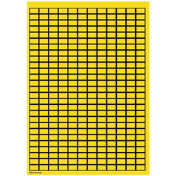 Brady, Etikettenrolle, B-500, WOB-915-G.M.R., BESCHRIFTBARE Etiketten, Vinylgewebe, Gelb mit schwarzem Rand, 9 x 15
