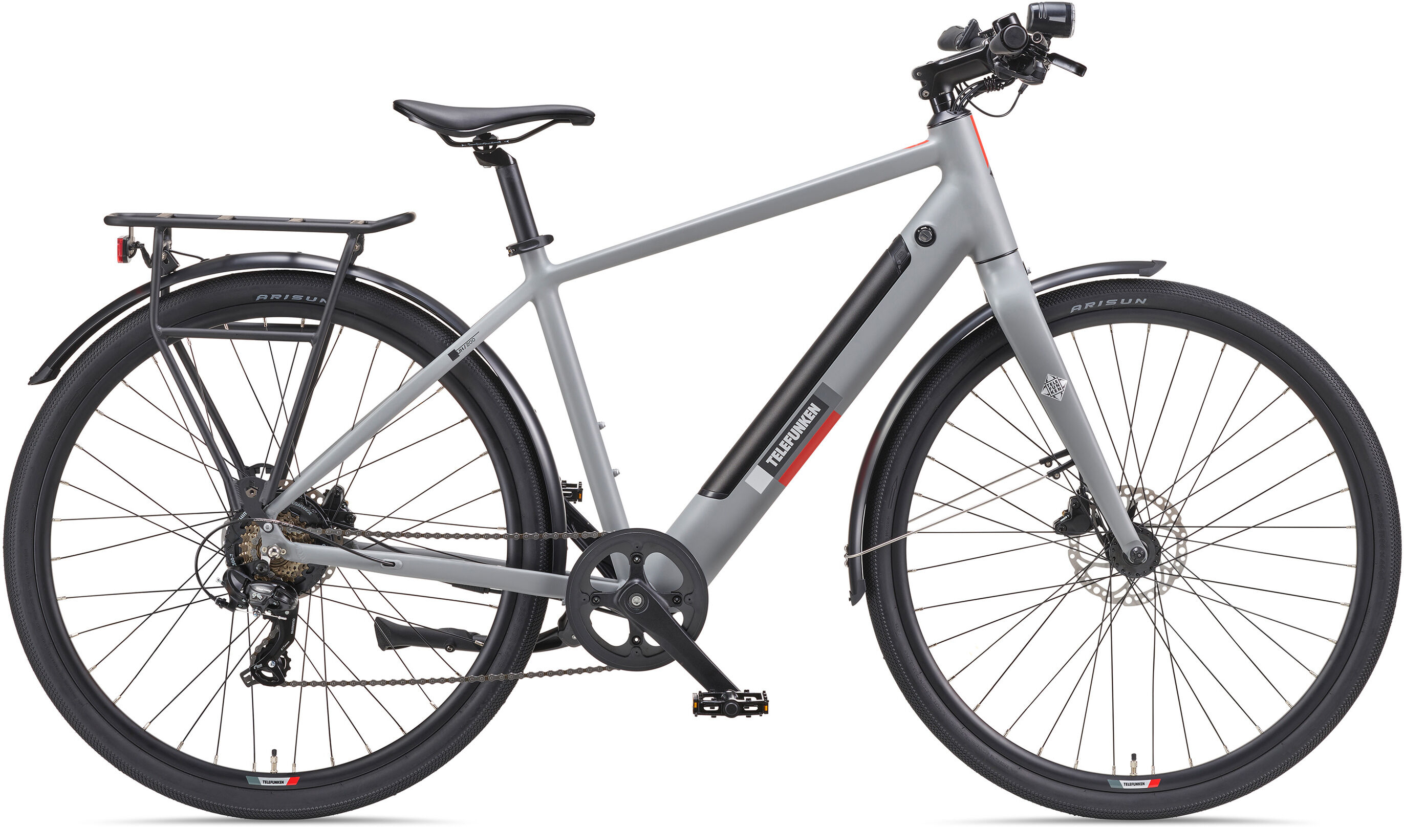 TELEFUNKEN E-Bike Urban UH200 28 Zoll aluminiumgrau