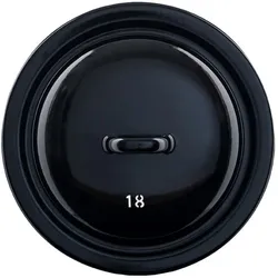 Riess Riesen&Zwerge Deckel Ø18cm erdig schwarz Emaille