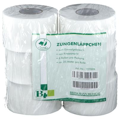 Zungenläppchen Kreppapier 6 Rollen 1 St Sonstige
