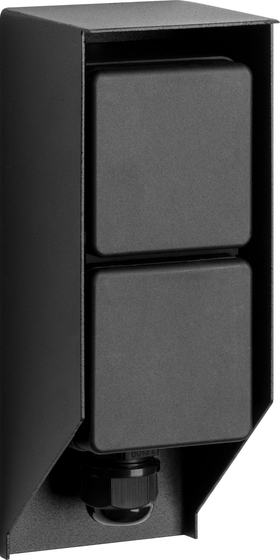 KS Verlichting Tuinstopcontact Double Wall Buitenstopcontact Zwart