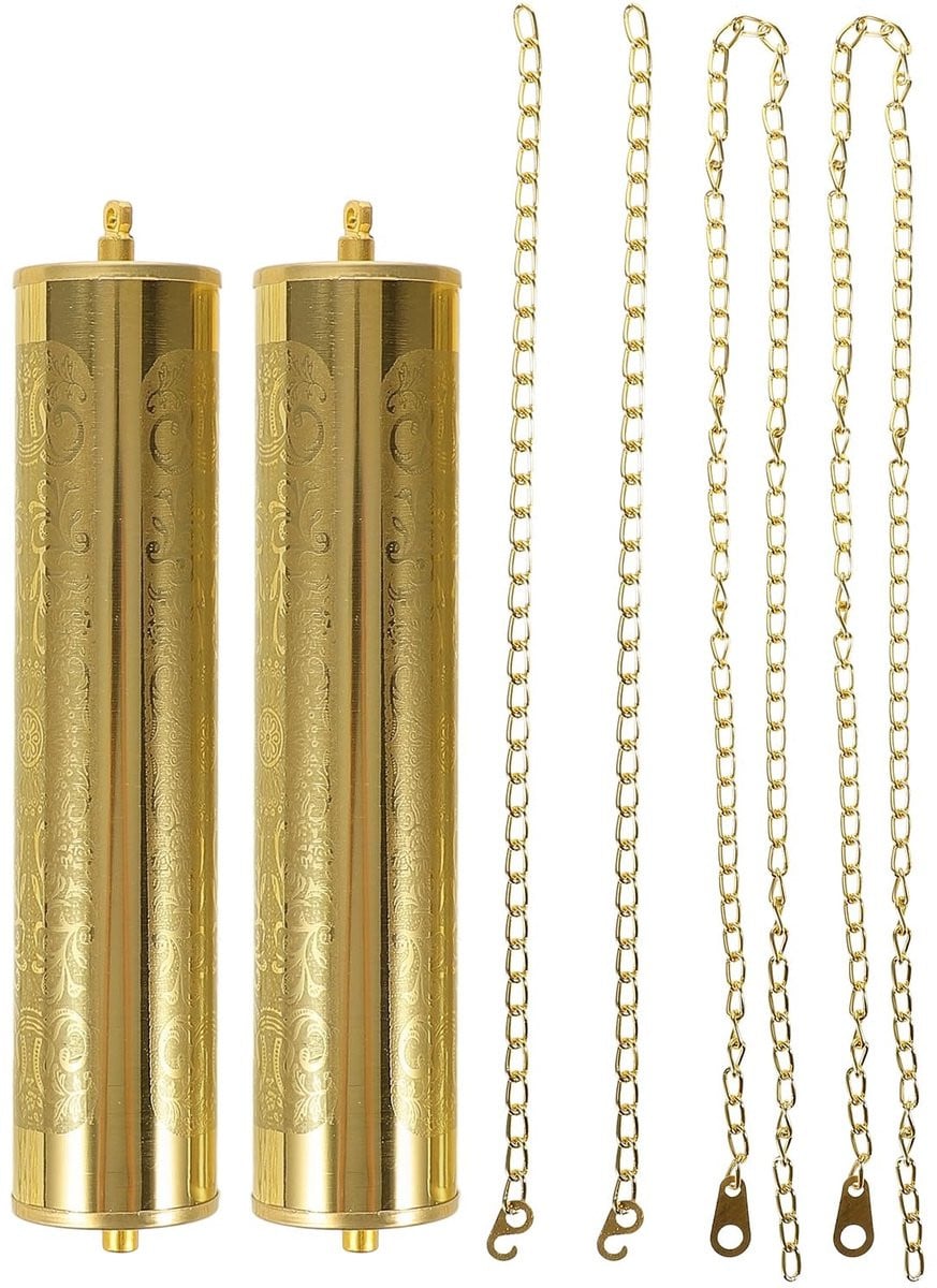 Omgoods Gewichten Set - Vervangende Vintage Kettinggewichten voor Staande Klokken
