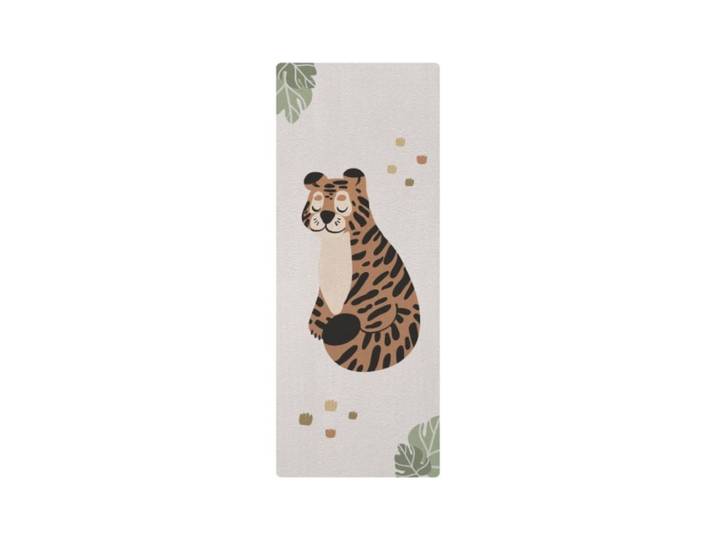 Tapis de yoga enfant animaux tigre vert 62x160cm