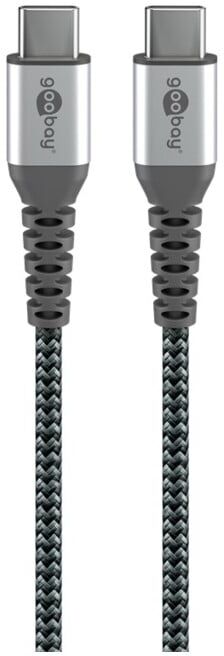 goobay Câble textile USB-C 1 m extra robuste 49302 (49302)