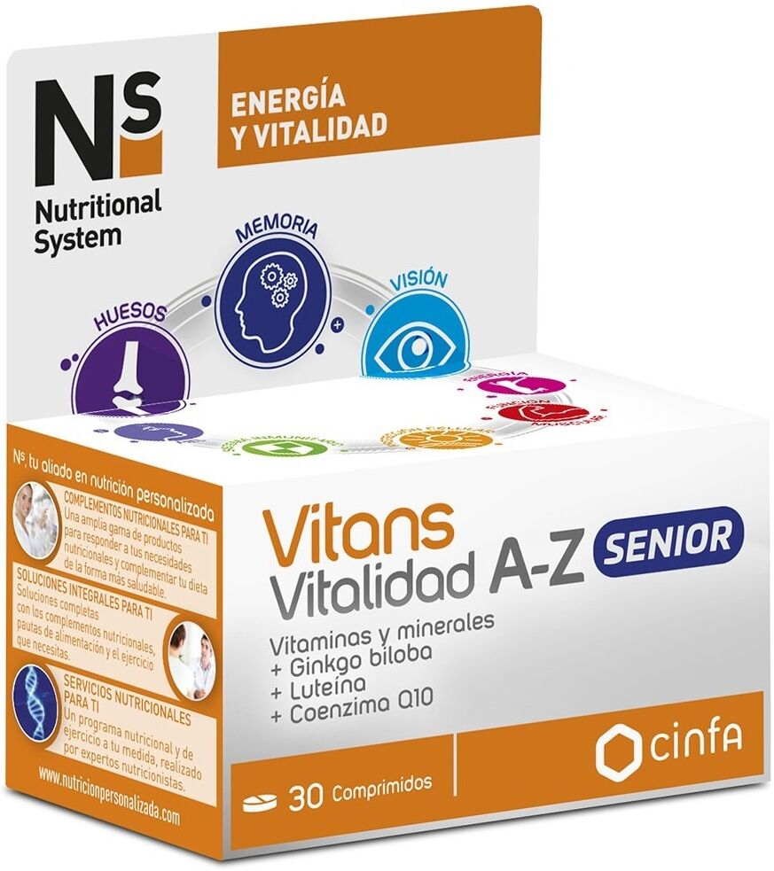 Ns Nutritional System Ns Vitans Vitality AZ Senior 30 Capsules