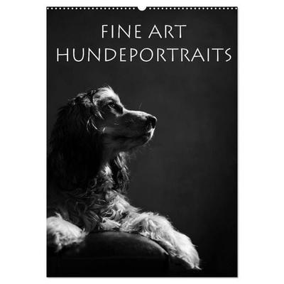 Fine Art Hundeportraits (Wandkalender 2027 DIN A2 hoch), CALVENDO Monatskalender