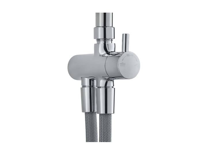 Duschsystem DIAQUA EXCLUSIVE, Fano , chrom, H:113cm, Messing, Brausegarnituren, Duschsystem, Verchromtes Duschsystem, 113 cm, 1 Jet/Jets, 76