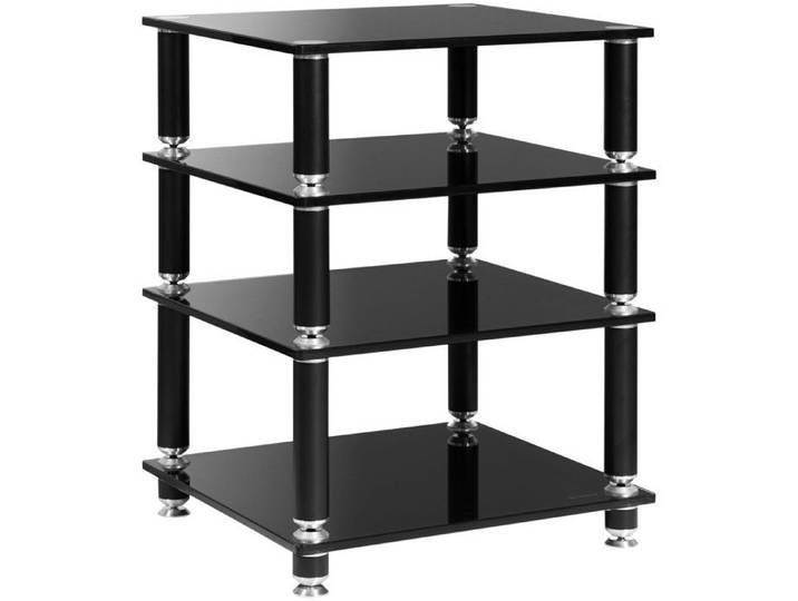 Meuble HiFi - NorStone - Stabbl - Noir satin - Jusqu'à 58 kg