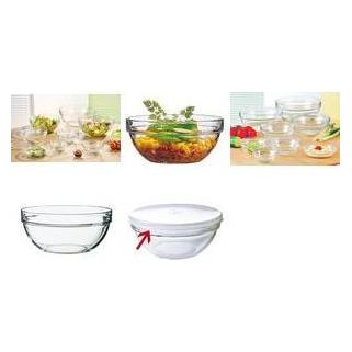 Esmeyer Salatschale Empilable, Inhalt: 1.800 ml Glasschale, Durchmesser: 200 mm, Höhe: 92 mm (20 cm) (410-207)