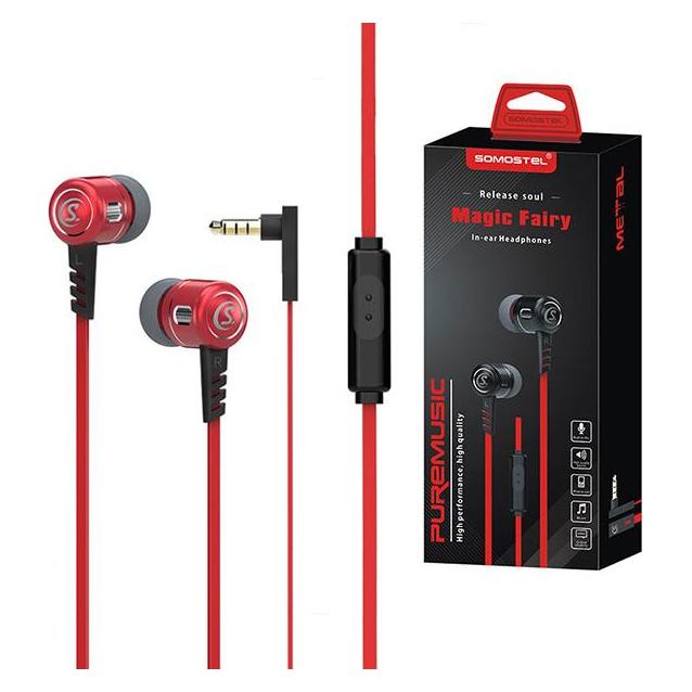 Somostel UNIVERSAL SMS-SJ01B 3,5 ZOLL Rotes OHR MAGIC FAIRY - FLACHKABEL (Kabelgebunden) (25723)