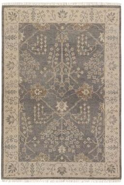 Juniper Home Hand-Knotted Oriental Grey/ Silver Area Rug