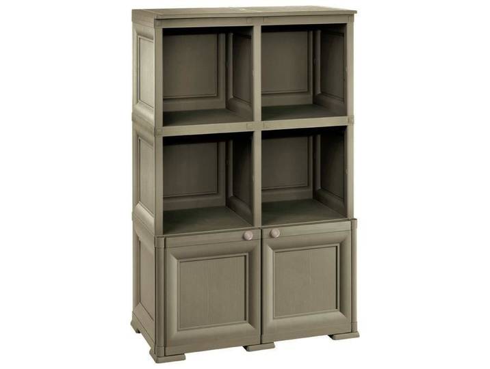 Tontarelli 805559909 Armoire Omnimodus 2 Compartiments avec 2 Portes Pleines + 4 Compartiments