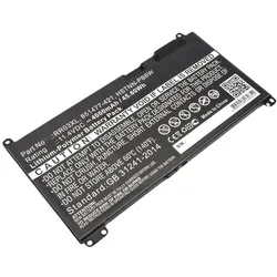 DLH BATTERY RR03XL FOR HP 45Wh (3930 mAh), Notebook Akku, Schwarz