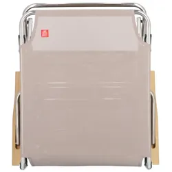 Dreibeinliege Fiam Amigo 40+ mit Armlehne,  taupe