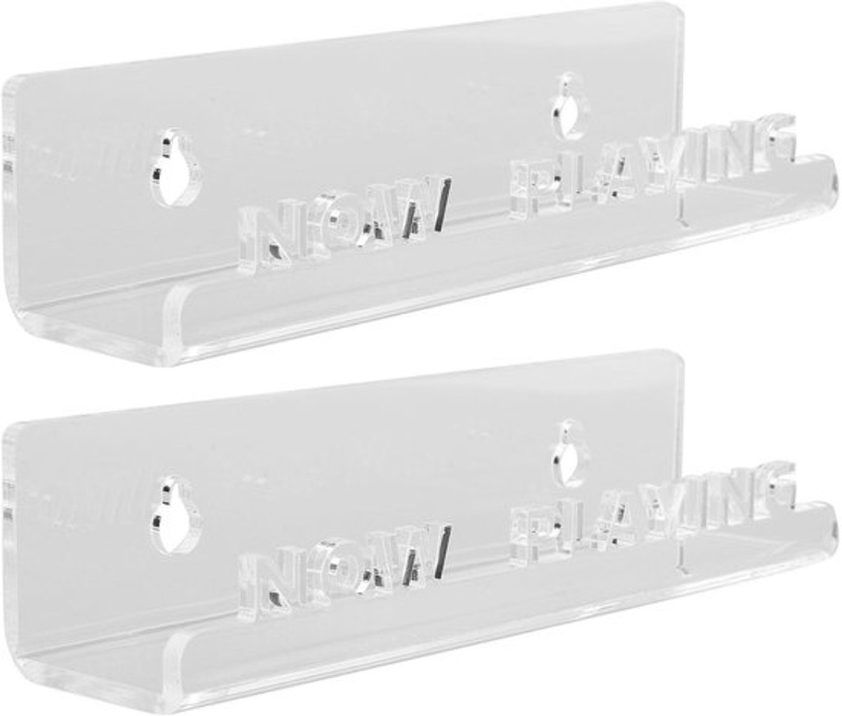 Fockety Wandplank - Transparante Acryl Platenhouder - Floating Shelf voor Album Rek en Decoratie