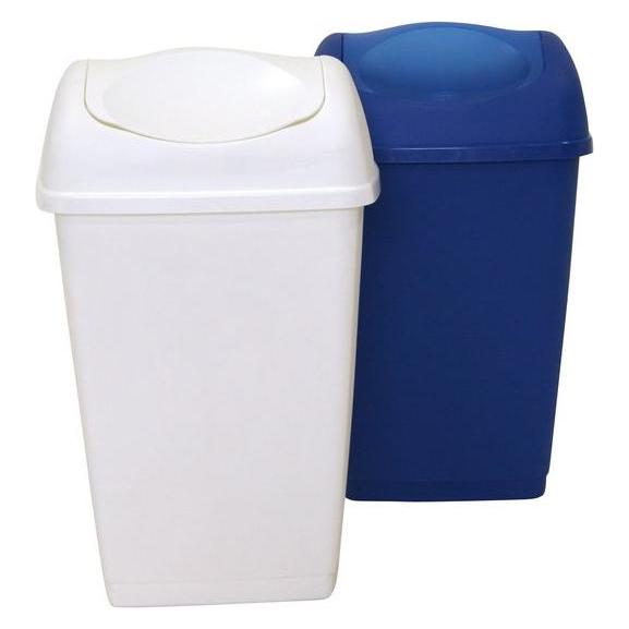 Axentia Schwingdeckeleimer, 25 l, weiss (25 l) (36059018)