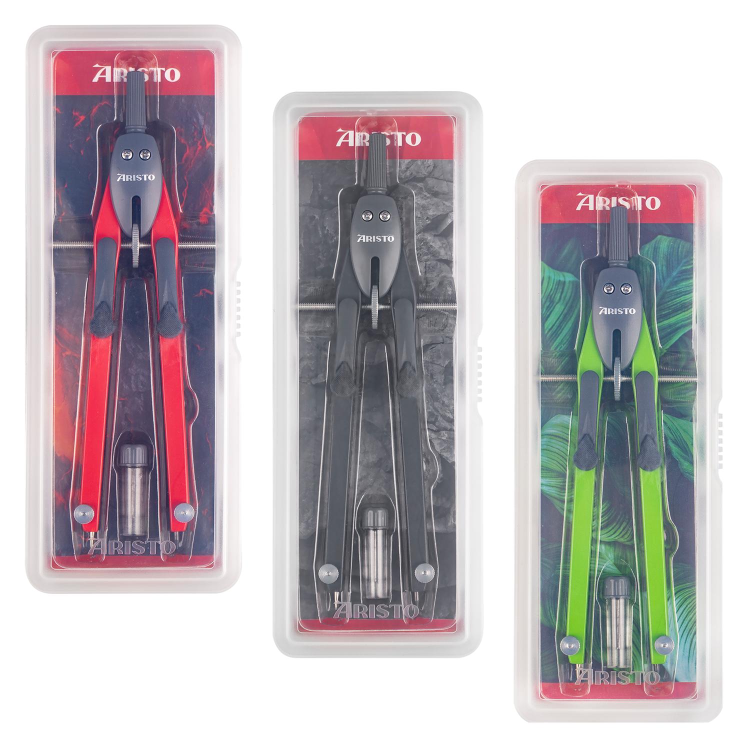 Aristo BTS Zirkel ohne Gelenk Display 15er Pack je 5 x 552811, 552812, 552813 (VD55953)