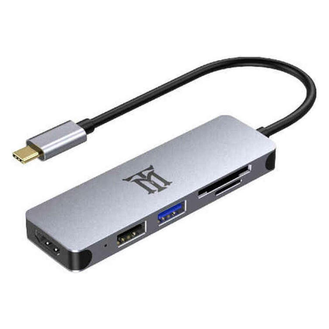 Maillon Technologique HUB MAILLON PREMIUM TIPO C 3.1 TO HDMI 4K ALUMINIO 5.1 (USB-C, 5 Ports) (MTHUB5)