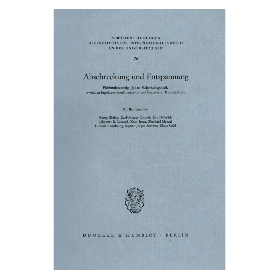 Duncker & Humblot Abschreckung und Entspannung. (Deutsch, Softcover) (55344828)