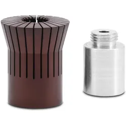 MSW Verschlusskopf Flaschenverschliesser Verschliessmaschine für Flaschen 22 mm Stahl, Flaschenöffner, Braun, Silber