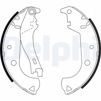 Delphi Bremsbackensatz [Hersteller-Nr. LS1916] für Fiat