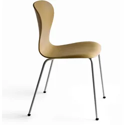 THONET S 220 Formholz-Stuhl | Edelholz Eiche | Gestell weiß