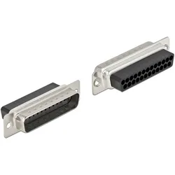 DELOCK D-Sub 25 Pin Crimp Stecker, Metall, 4 Stück