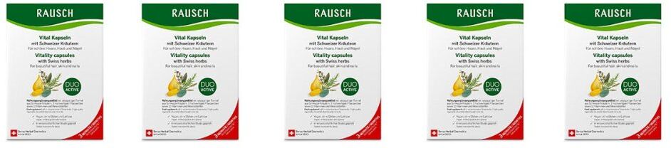 Rausch Vital Kapseln M.Schweizer Kräuter 5x3 Monate