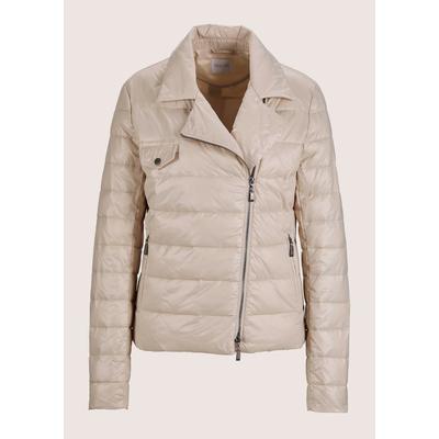 Steppjacke MADELEINE "Steppjacke Steppjacke mit Reißverschluss", Damen, Gr. 38, grau (kiesel), Obermaterial: 100% Polyamid PA., Modern, normal, Jacken Steppjacke