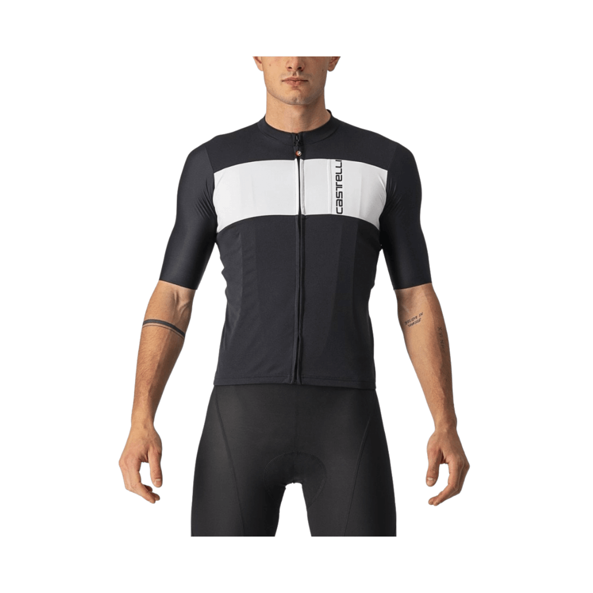 Jersey Castelli Prologo 7 Preto Branco, Tamanho XXL Homem