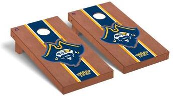 Skip's Garage Massachusetts Dartmouth UMASS Corsairs Rosewood Cornhole Board Set