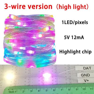 Uplift Picks 20M WS2812B RGBIC Dreamcolor Smart LED String Lights 400 LEDs 3 Wires 15 M 300 Leds