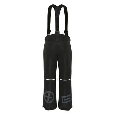 Jogginghose CHIEMSEE, Mädchen, Gr. 122/128, Normalgrößen, schwarz (schwarz beauty), 100% Polyester, regular fit, Hosen Jogginghose, - mit abnehmbaren Hosenträgern