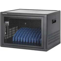 Manhattan 12-Port USB-C Desktop Ladeschrank 780 W, Notebookwagen, Schwarz