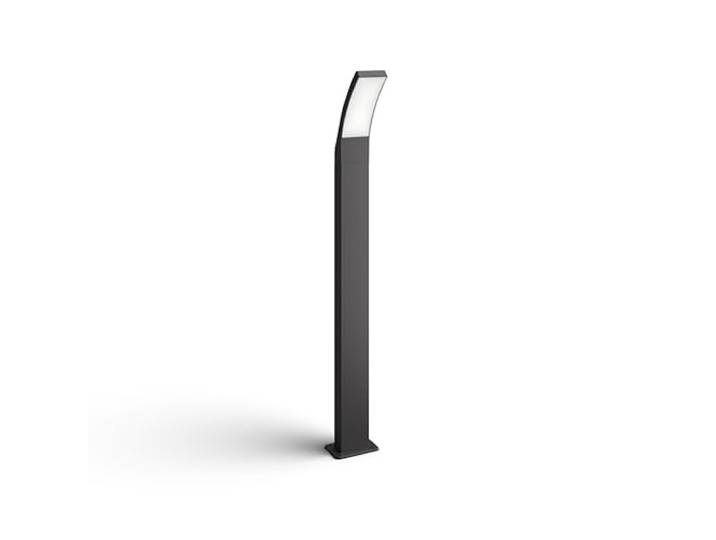 Philips LED Splay sokkellamp voor buiten - groot - antraciet - warmwit licht - 12W