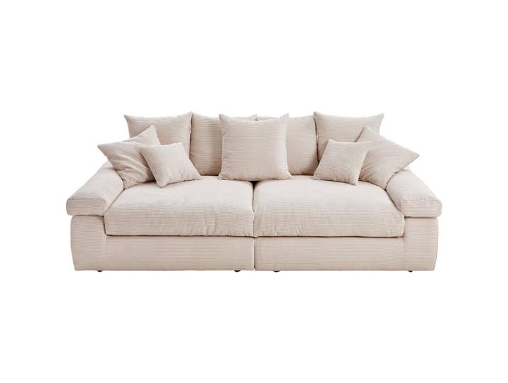 Ambia Home Bigsofa, Naturfarben, Kunststoff, 260x90x140 cm, Stoffauswahl, Rücken echt, Wohnzimmer, Sofas & Couches, Sofassofas