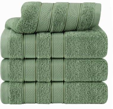 American Soft Linen 4 Piece 100% Cotton Salem Hand Towel Set